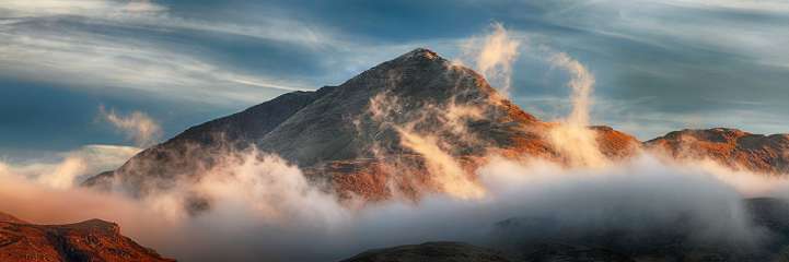 Ben Lomond Misty Sunset