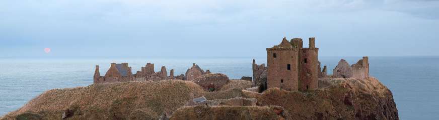 Dunnottar Moonrise Panorama