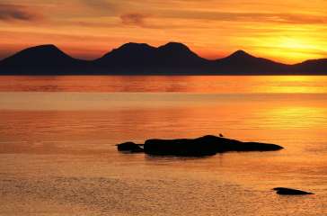 Sunset over Jura