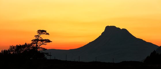 A beautiful Sunset from Sutherland in the North west Scottish highlands with the view of Stac Polly mountain in silhoette.<br /><a href="https://fineartamerica.com/featured/stac-polly-sunset-grant-glendinning.html"><font>Buy Print or Canvas</font></a><a></a> <a href="https://fineartamerica.com/featured/stac-polly-sunset-grant-glendinning.html"></a><a></a>