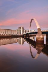A beautiful Sunset from the River Clyde with the Clyde Arc bridge reflecting on the still water.<br /><a href="https://shop.photo4me.com/picture.aspx?id=562063&f=canvas"><font>Buy Print or Canvas</font></a><a></a> <a href="https://shop.photo4me.com/picture.aspx?id=562063&f=canvas"><img src="https://www.photoscotland.net/captionpic/p4me.jpg" alt="p4me.jpg" /></a><a></a>